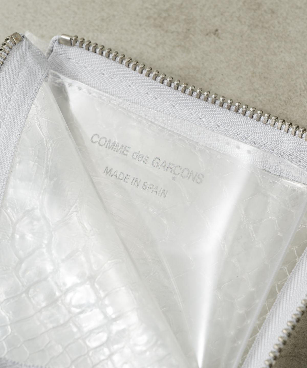 SNAKE TRANSPARENT L ZIP WALLET