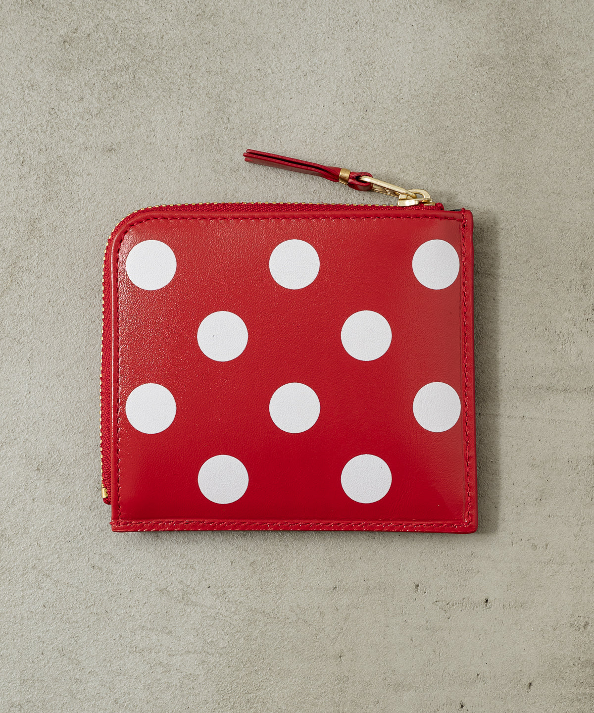 DOTS PRINTED L ZIP WALLET