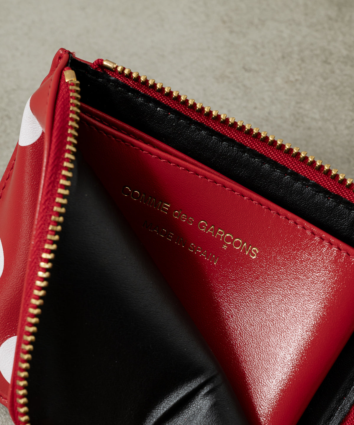 DOTS PRINTED L ZIP WALLET