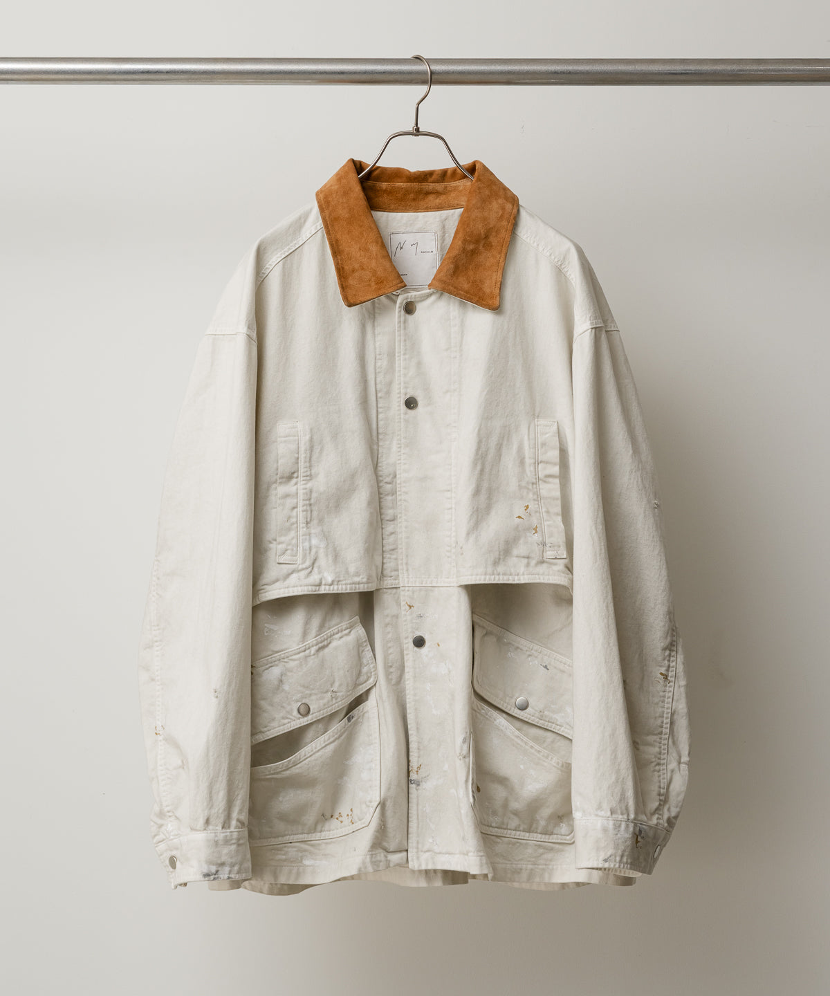 AGING DENIM HALF JACKET