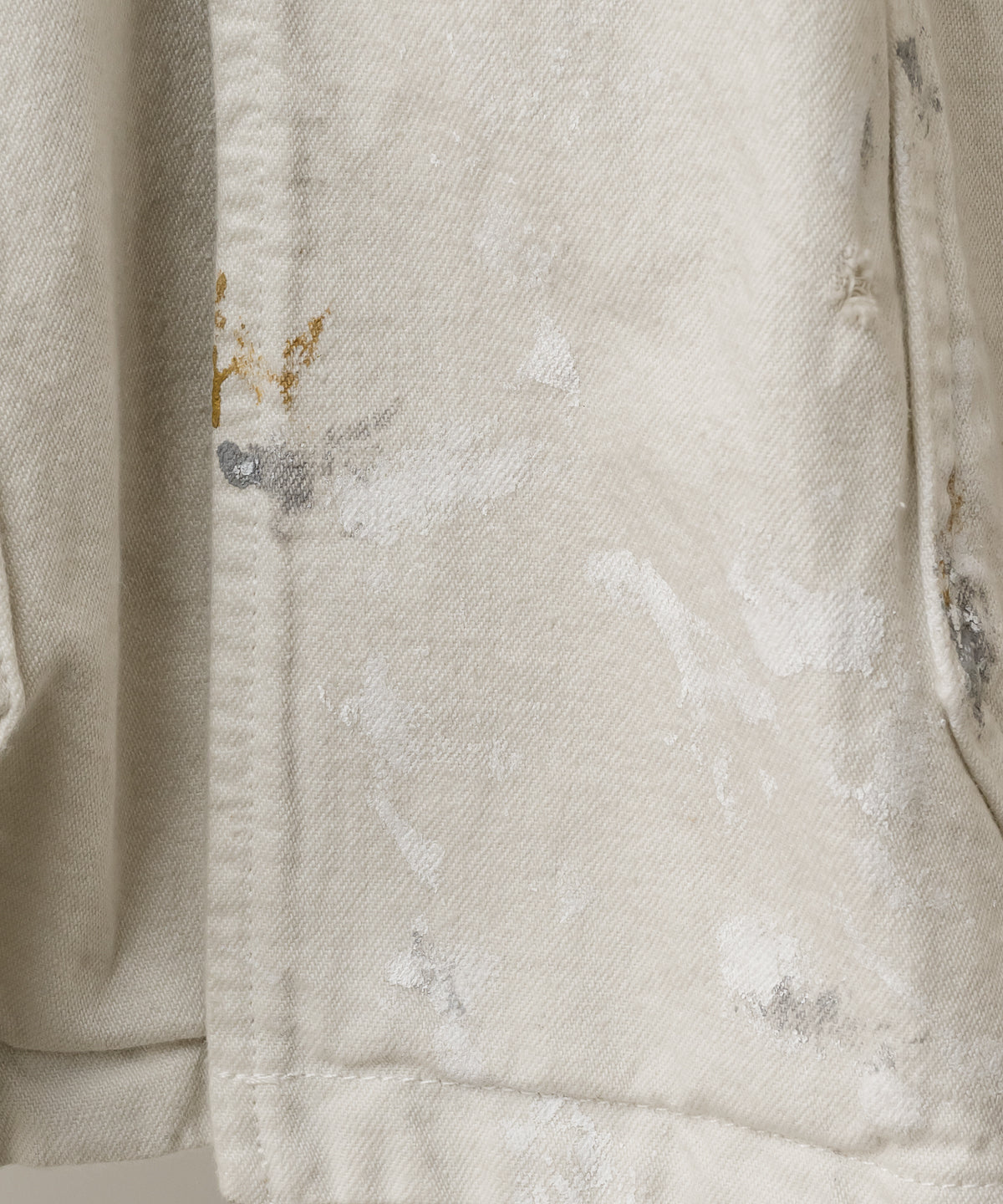 AGING DENIM HALF JACKET