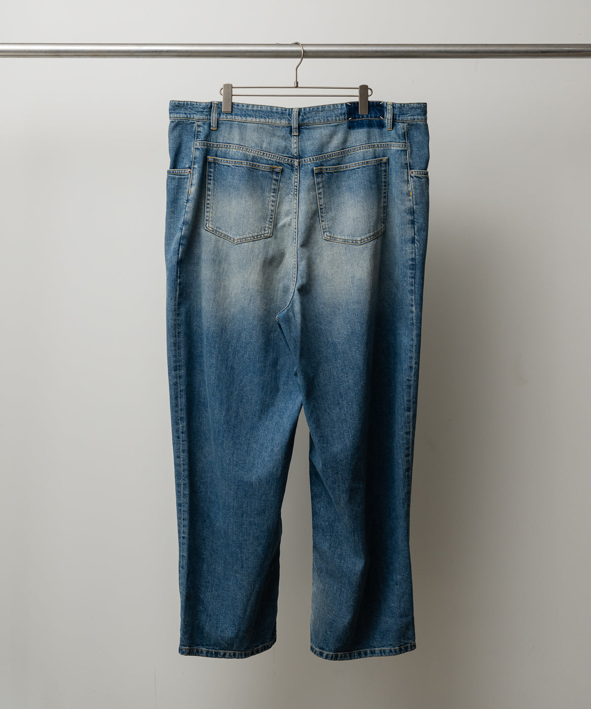 WRAP DENIM TROUSERS