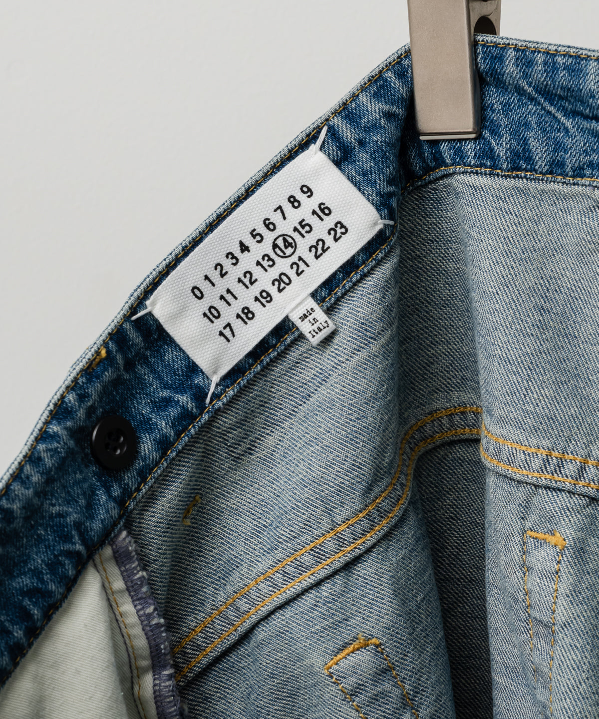 WRAP DENIM TROUSERS