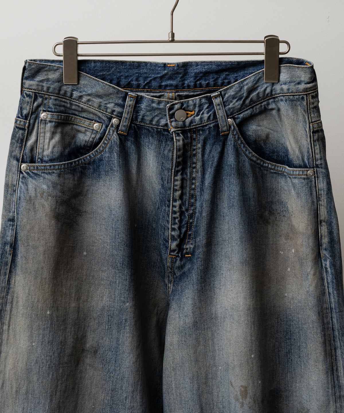 STRAIGHT WIDE DENIM PANTS