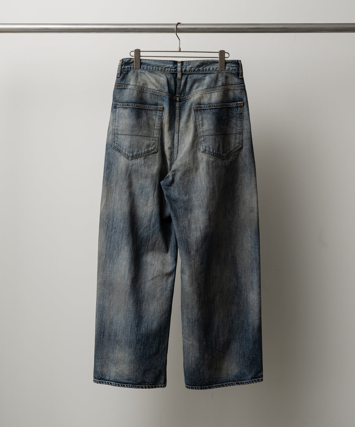 STRAIGHT WIDE DENIM PANTS