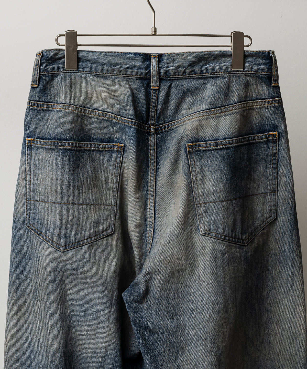 STRAIGHT WIDE DENIM PANTS