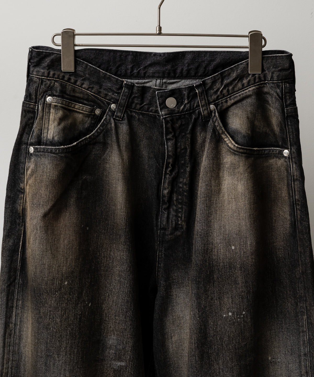 STRAIGHT WIDE DENIM PANTS