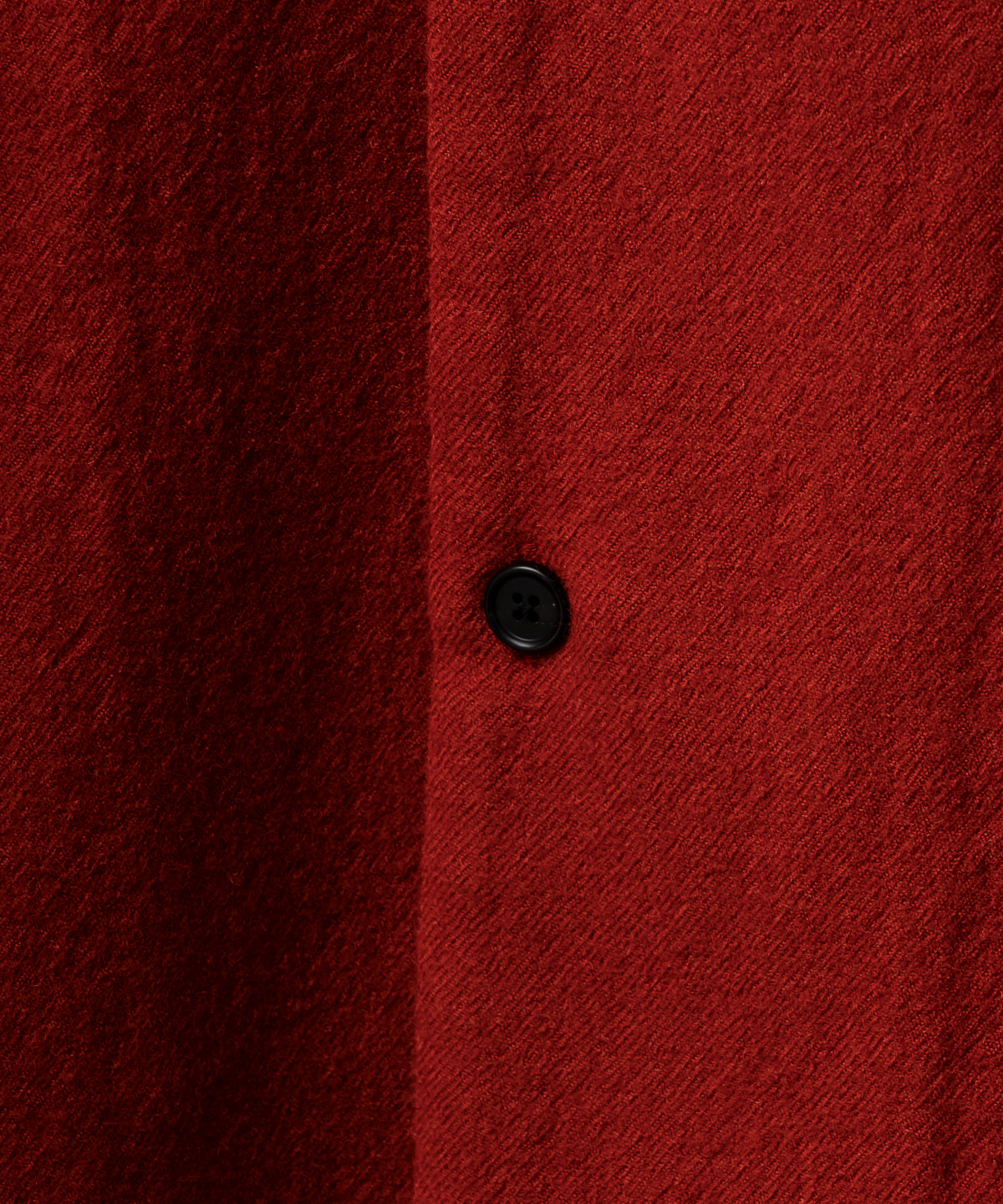 SHRINK WOOL NO-COLLAR TAILORED SHIRT