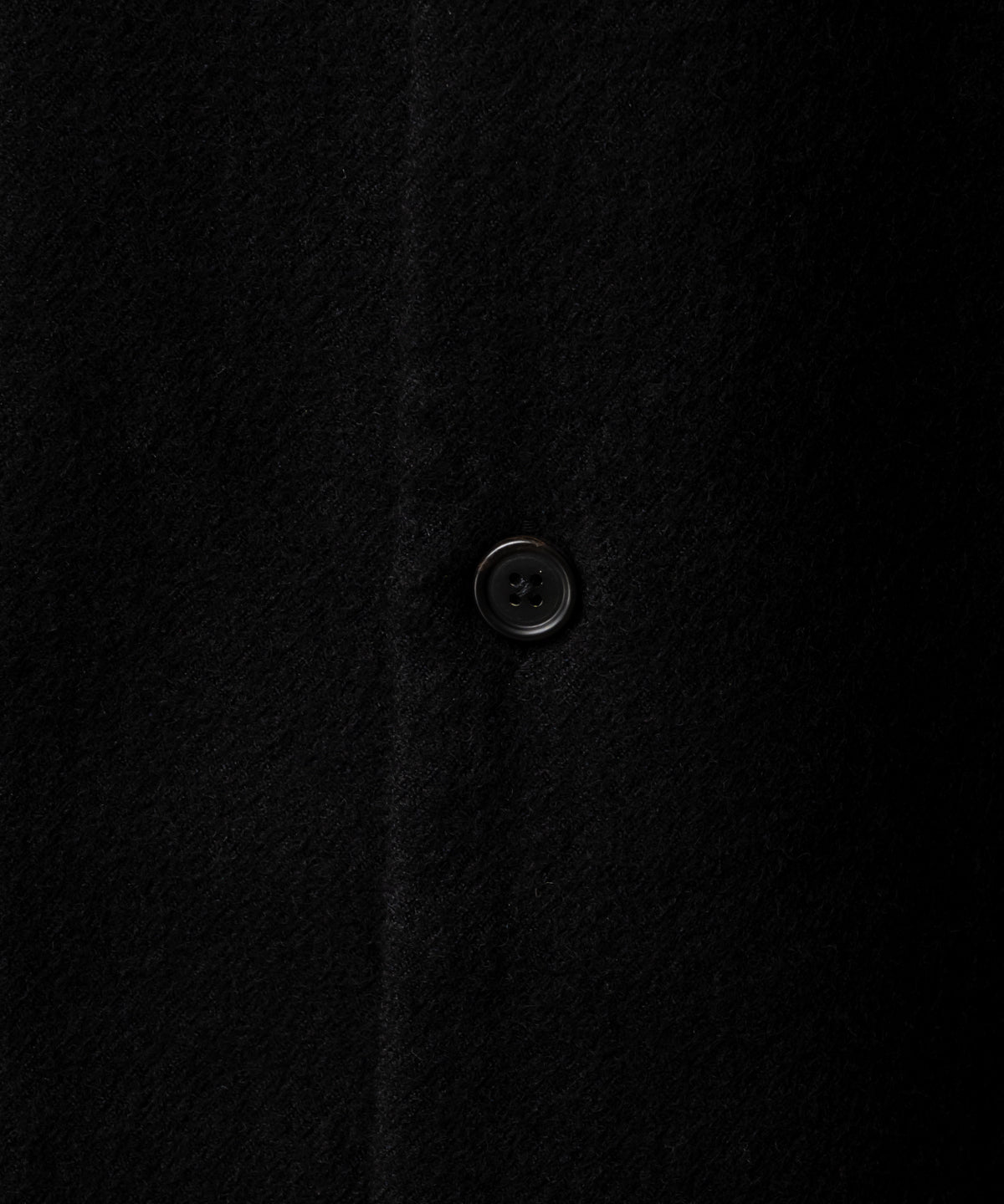 SHRINK WOOL NO-COLLAR TAILORED SHIRT
