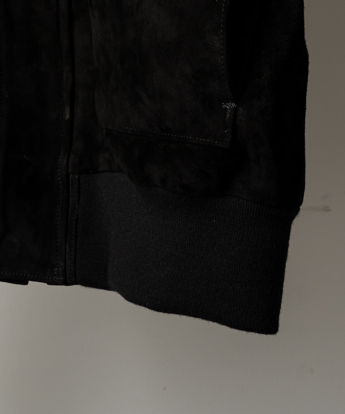 CALF SUEDE LEATHER FLIGHT JKT