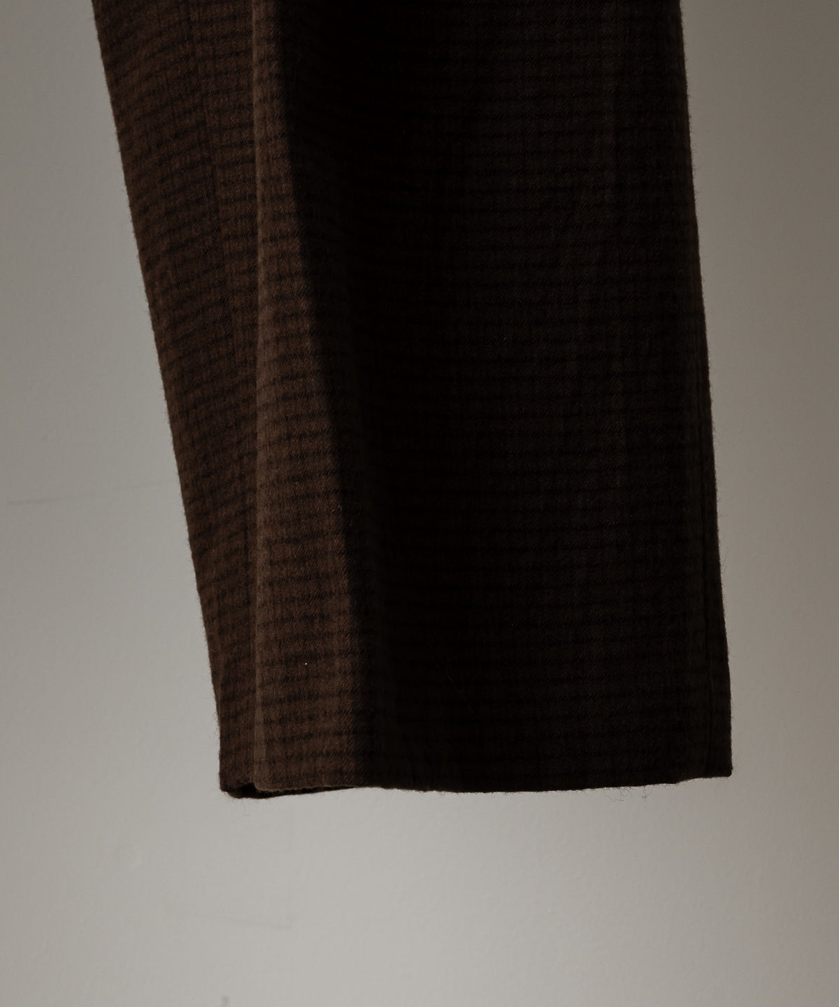 PLAID CHECK WOOL SLACKS