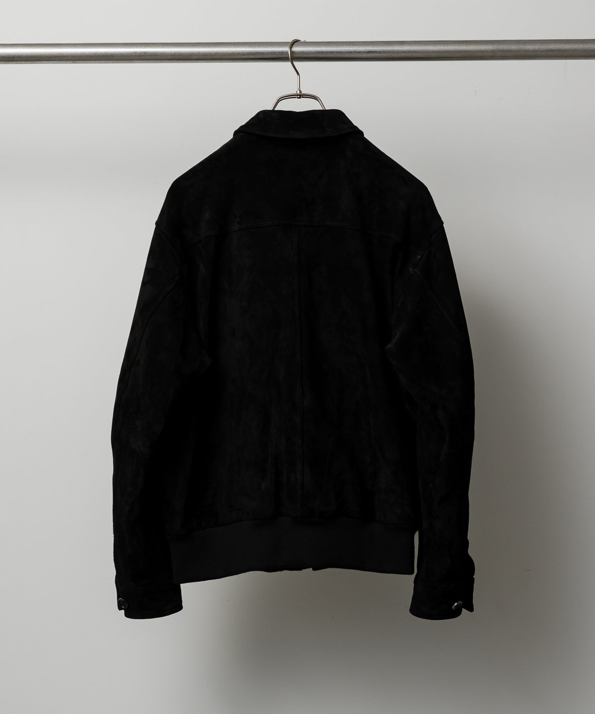 CALF SUEDE LEATHER FLIGHT JKT