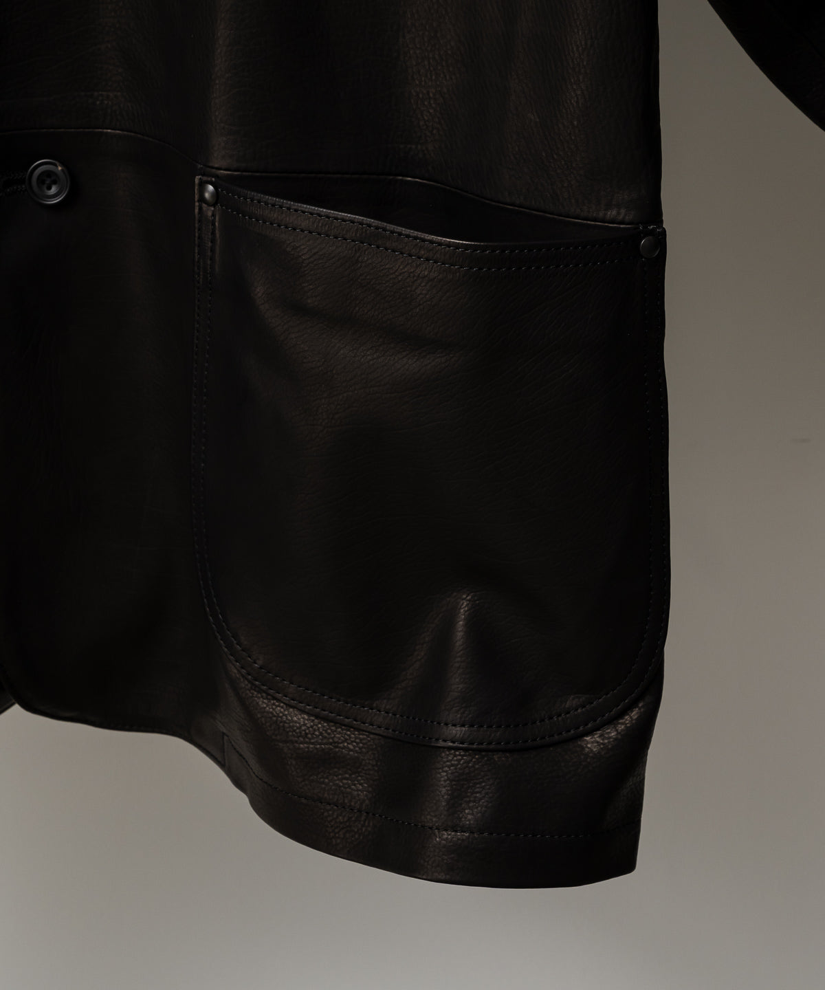 CALF LEATHER COVERALL JKT