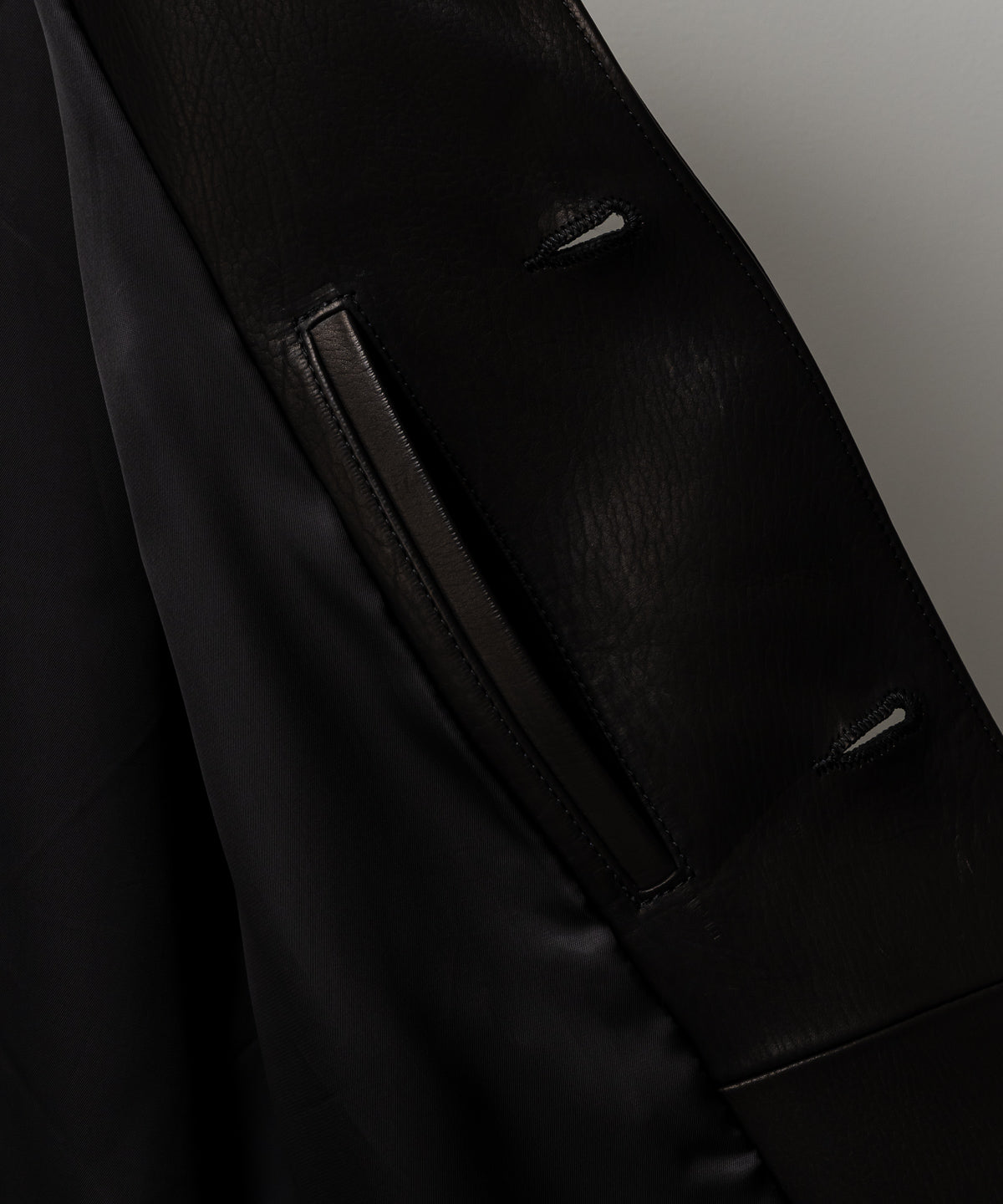 CALF LEATHER COVERALL JKT
