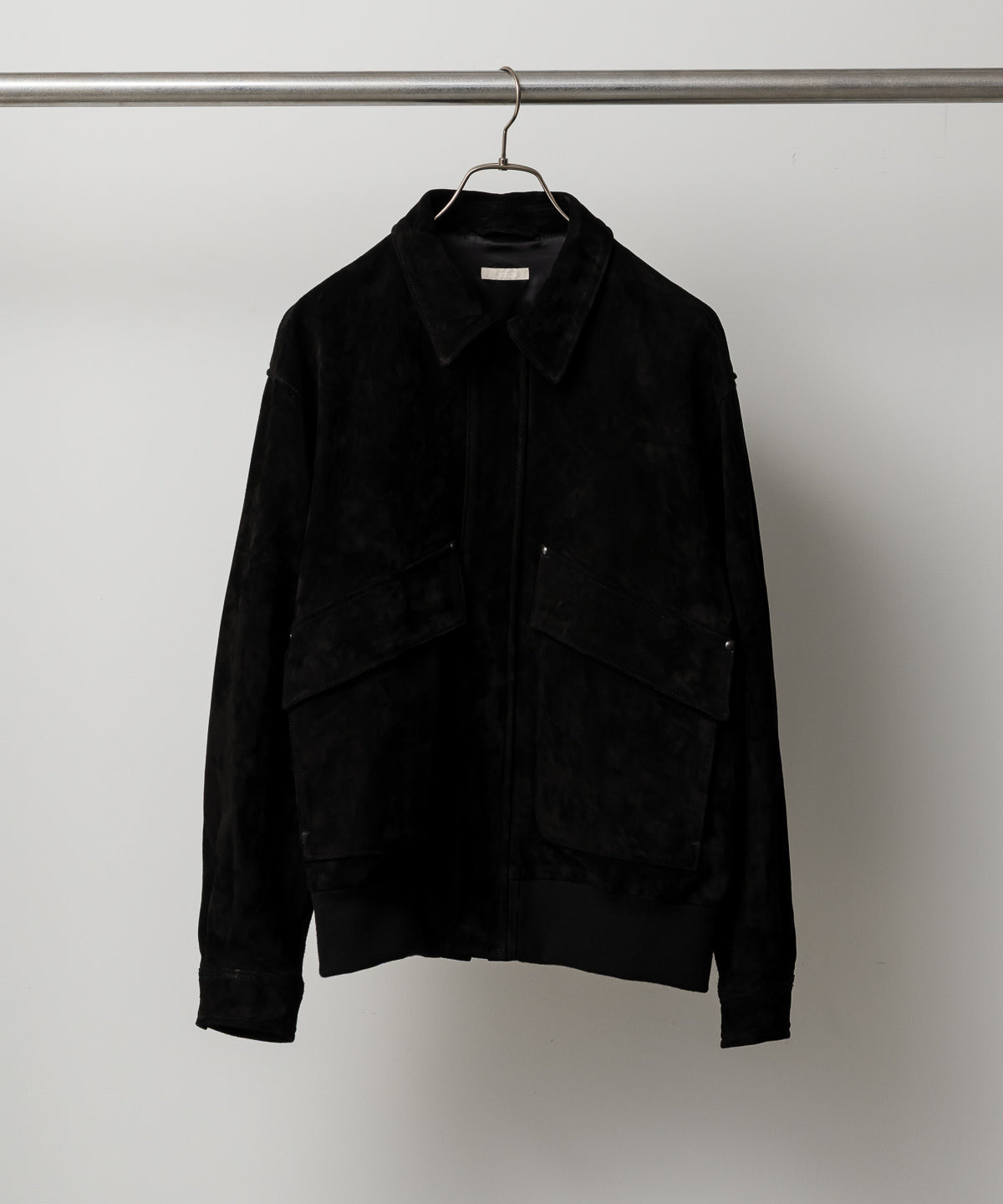 CALF SUEDE LEATHER FLIGHT JKT