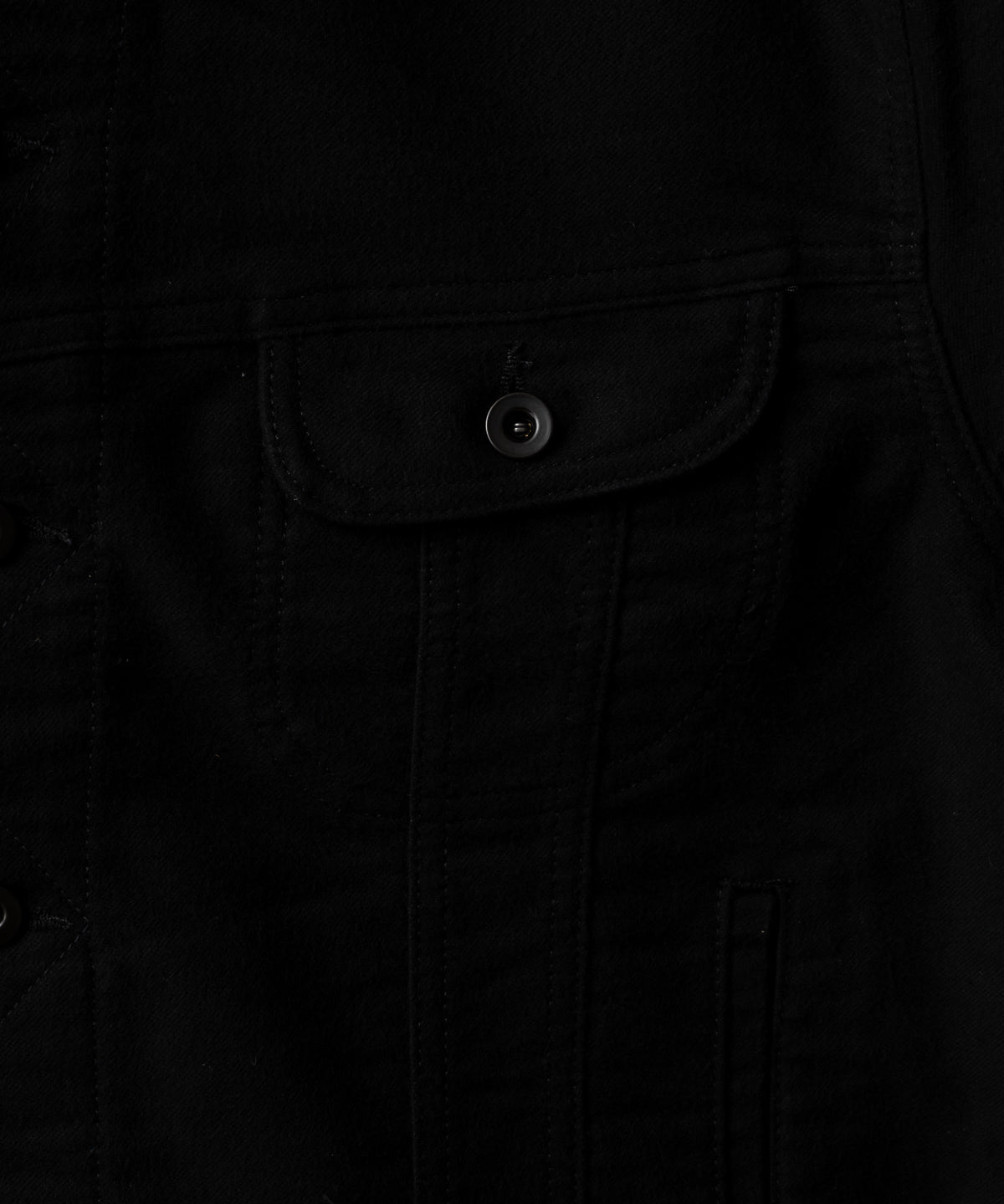DERBY MOLESKIN JACKET IN BLACK