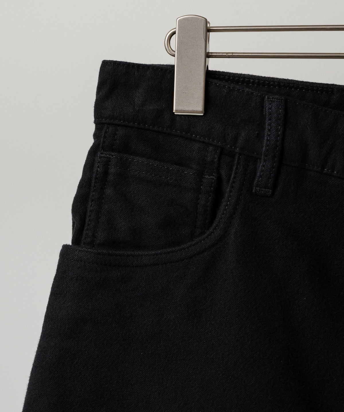 PAOLO MOLESKIN WIDE LEG PANT IN BLACK