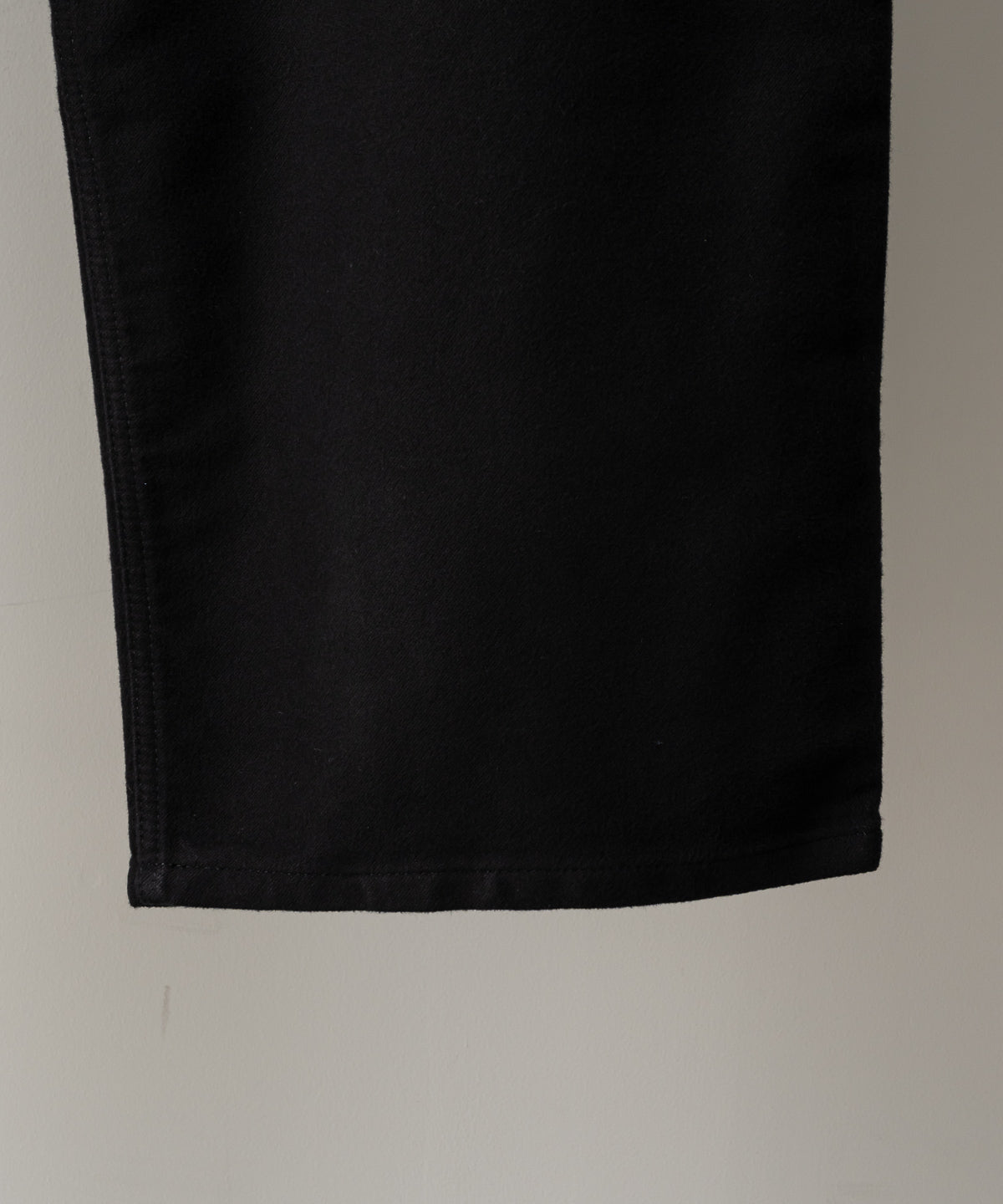 PAOLO MOLESKIN WIDE LEG PANT IN BLACK