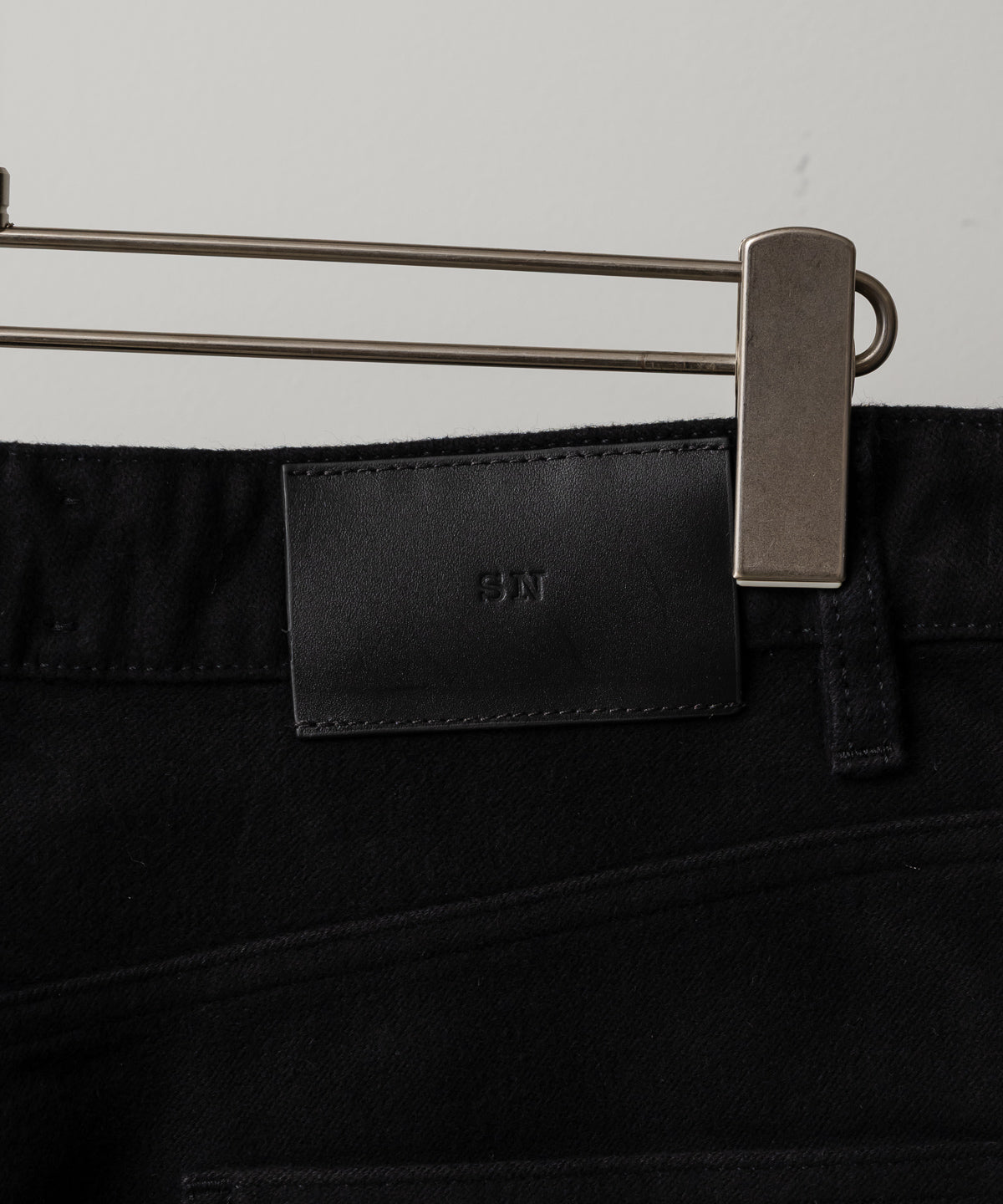 PAOLO MOLESKIN WIDE LEG PANT IN BLACK