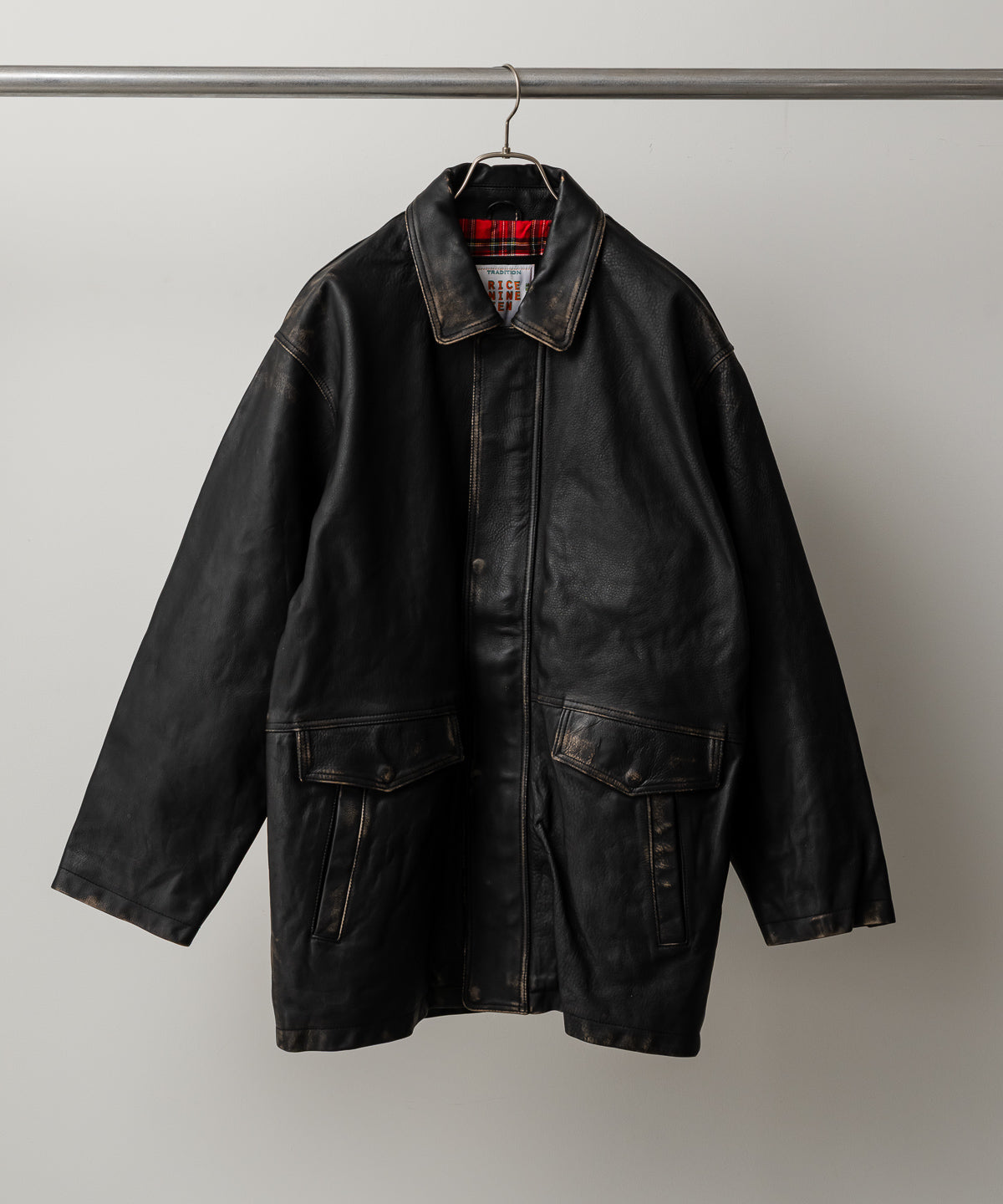DAD`S LEATHER HALF COAT