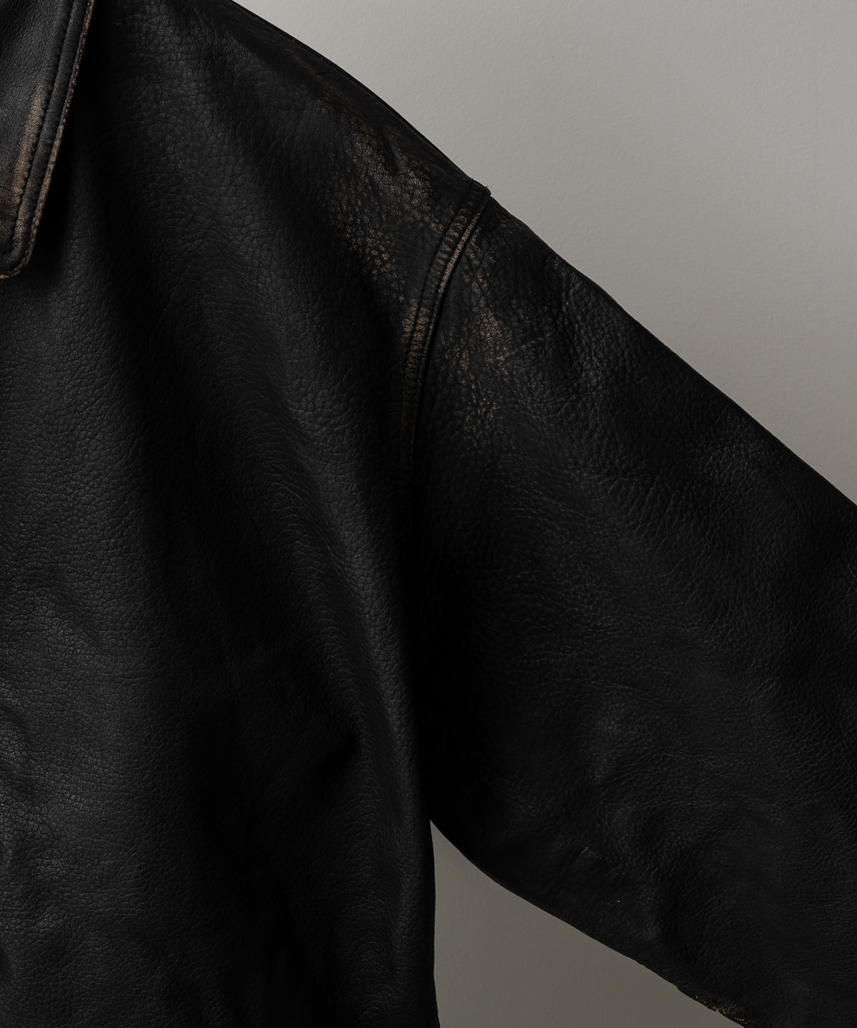 DAD`S LEATHER HALF COAT