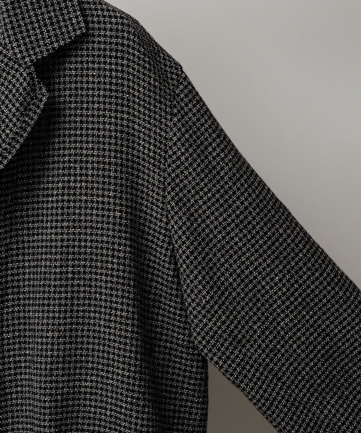WASHED WOOL SILK CHECK JKT