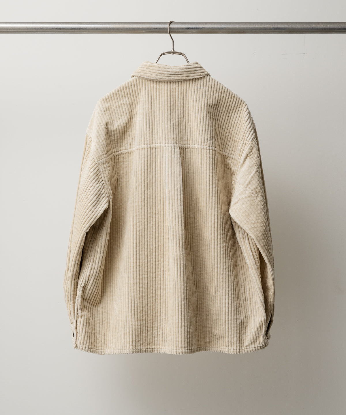 CORDUROY OPEN COLLAR SHIRT