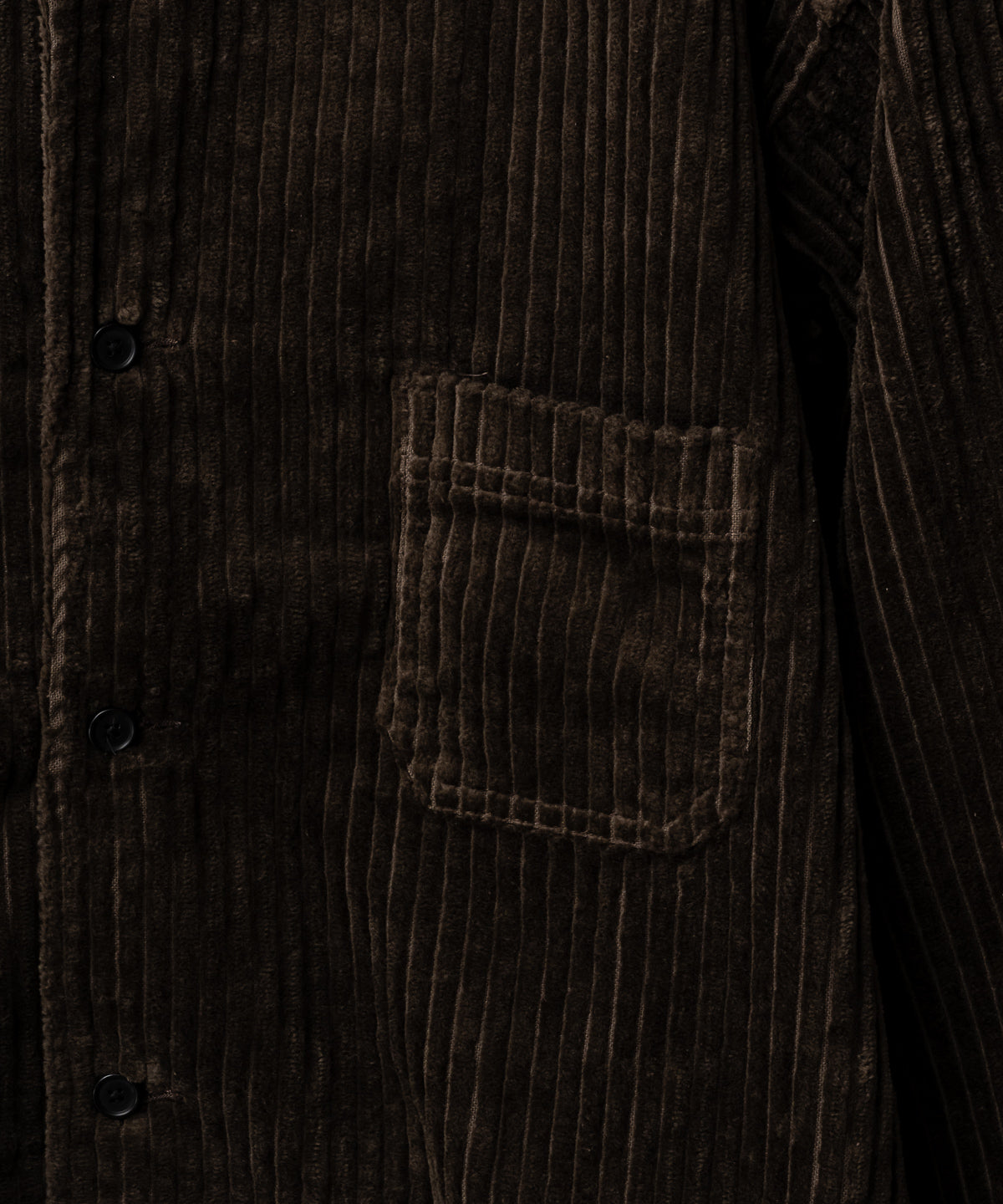 CORDUROY OPEN COLLAR SHIRT