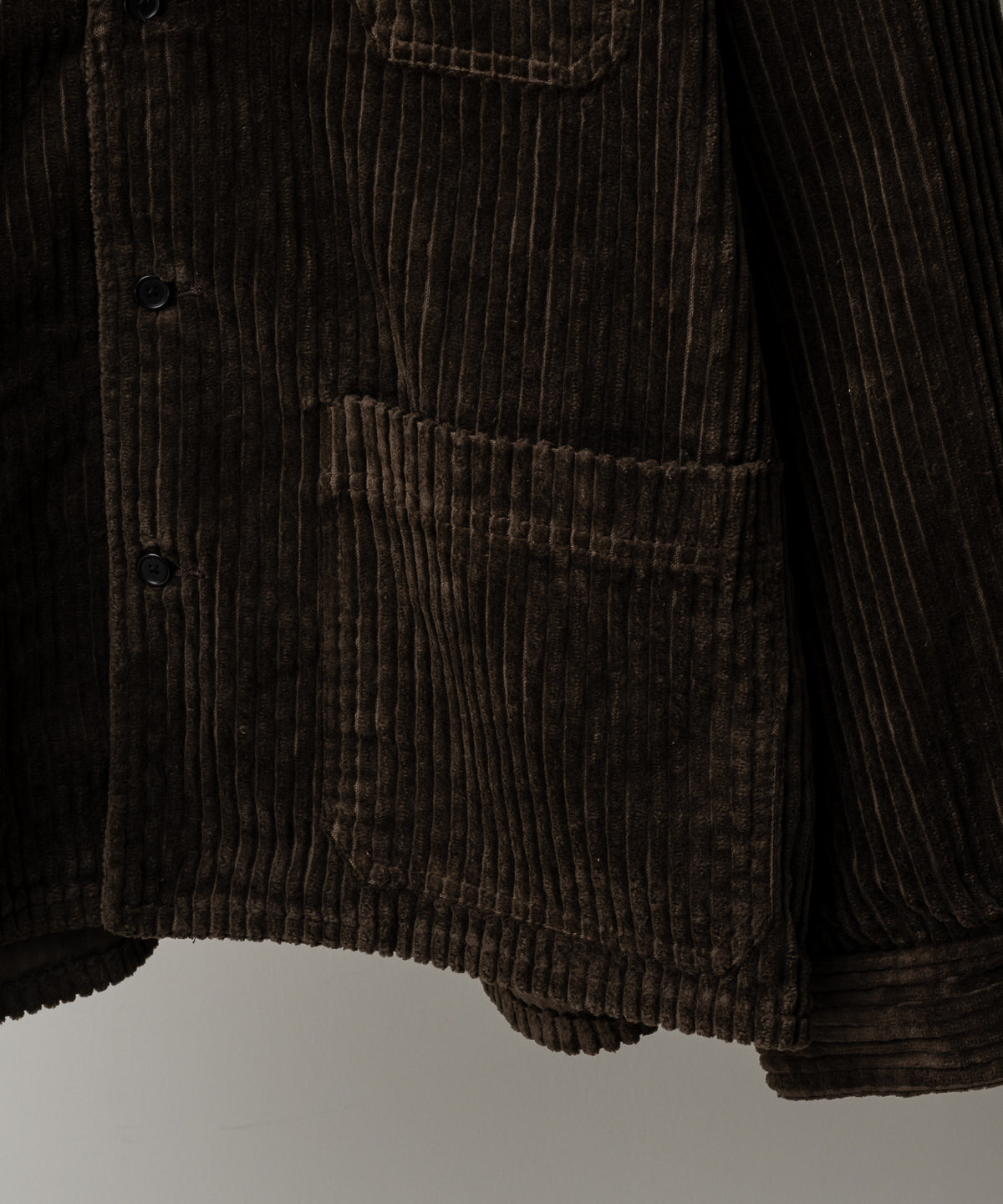 CORDUROY OPEN COLLAR SHIRT