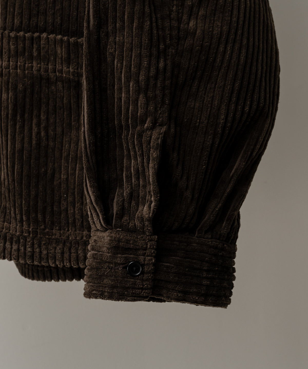 CORDUROY OPEN COLLAR SHIRT
