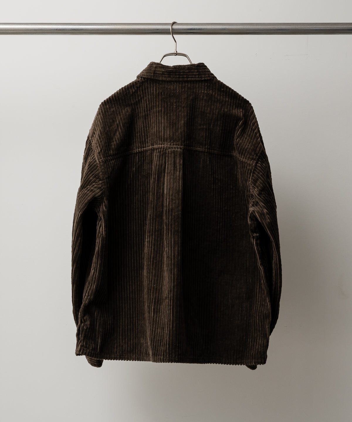 CORDUROY OPEN COLLAR SHIRT