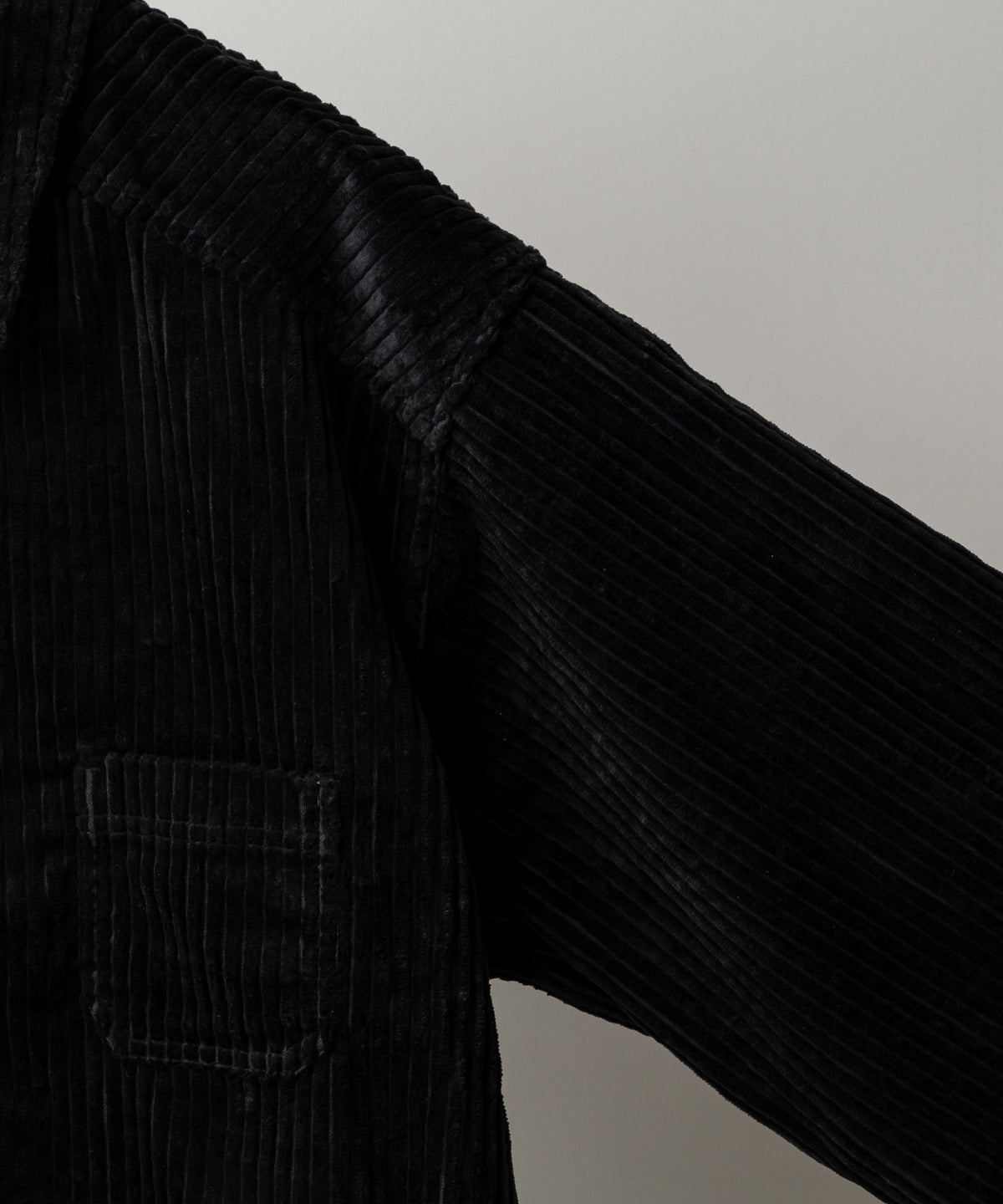 CORDUROY OPEN COLLAR SHIRT