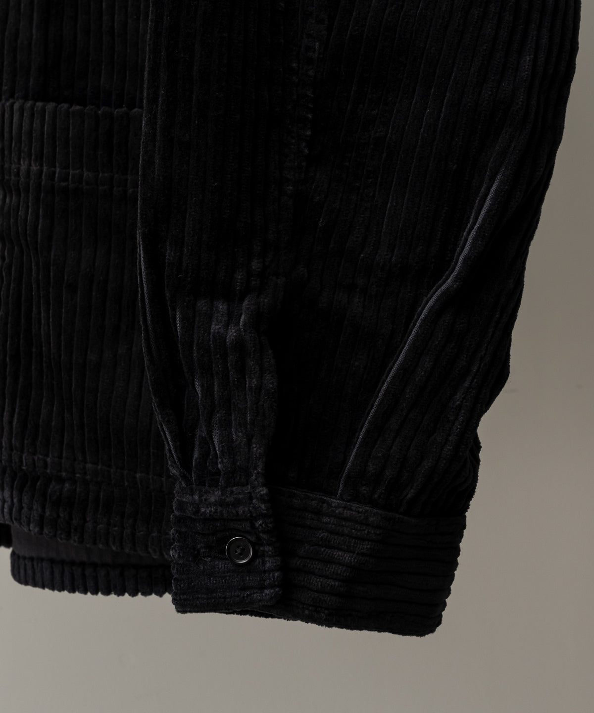CORDUROY OPEN COLLAR SHIRT