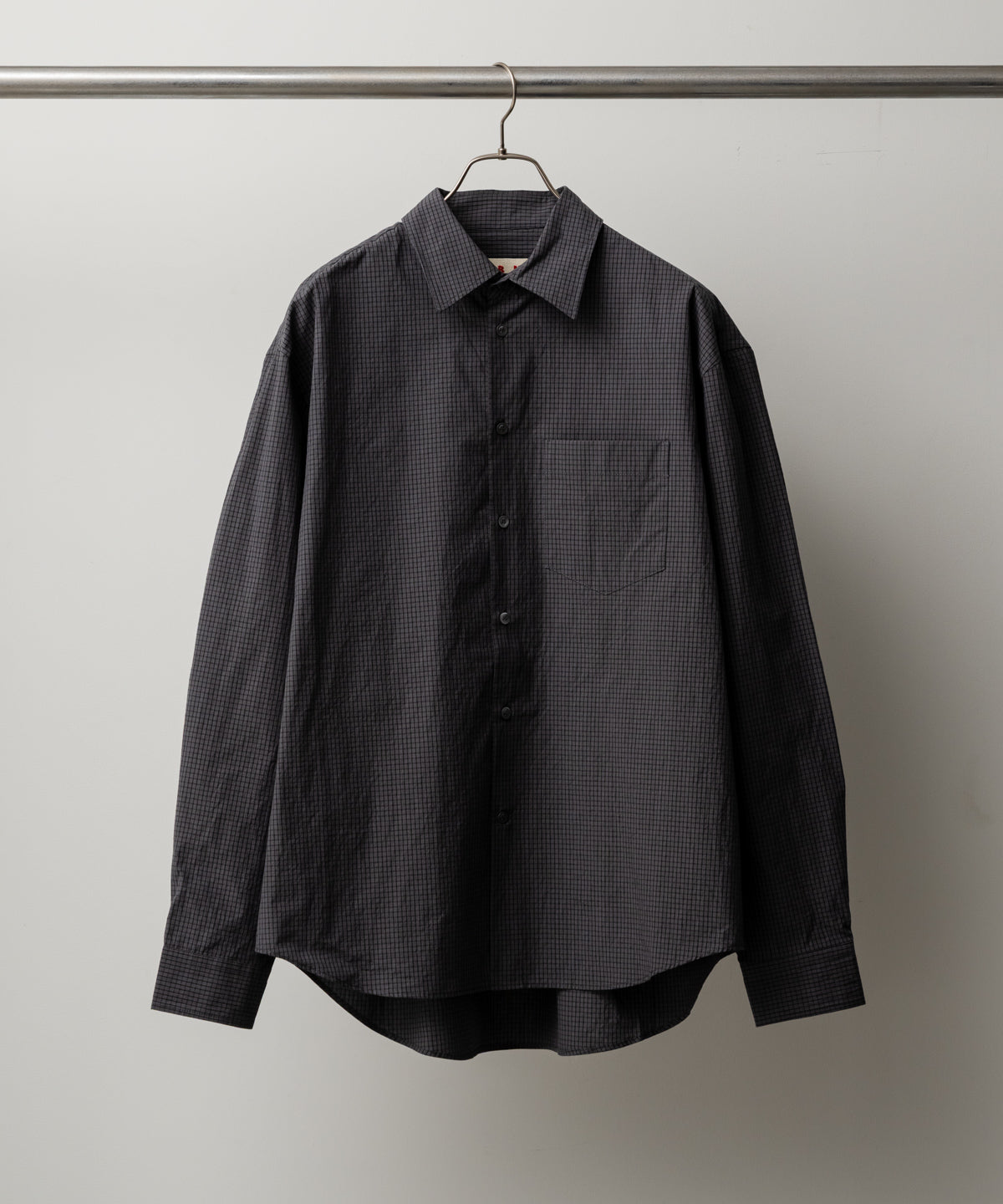 SPREAD COLLAR COTTON SHIRT