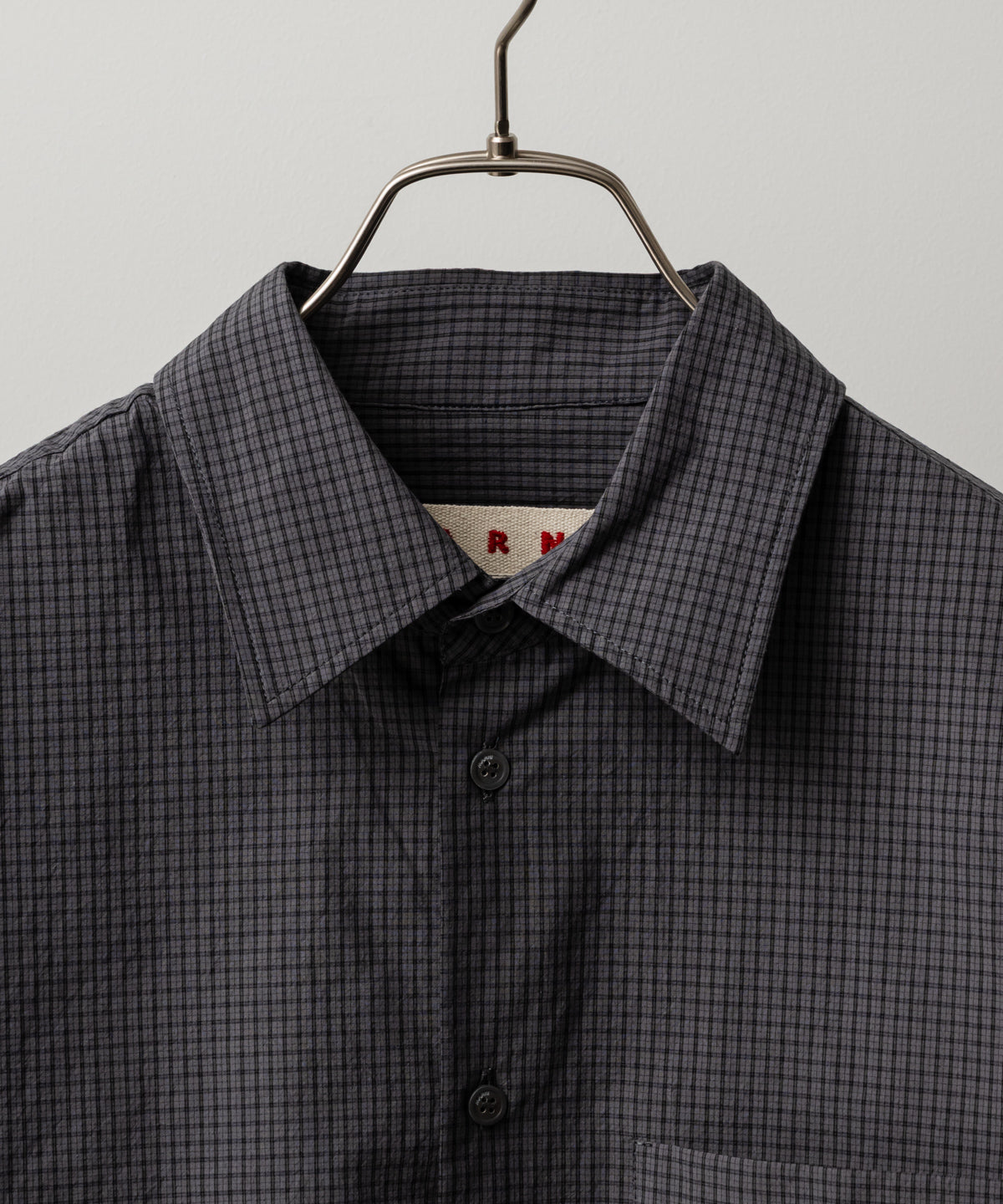 SPREAD COLLAR COTTON SHIRT