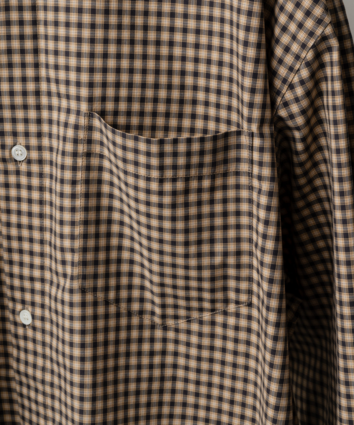 YARN DYED CHECK POPLIN SHIRT