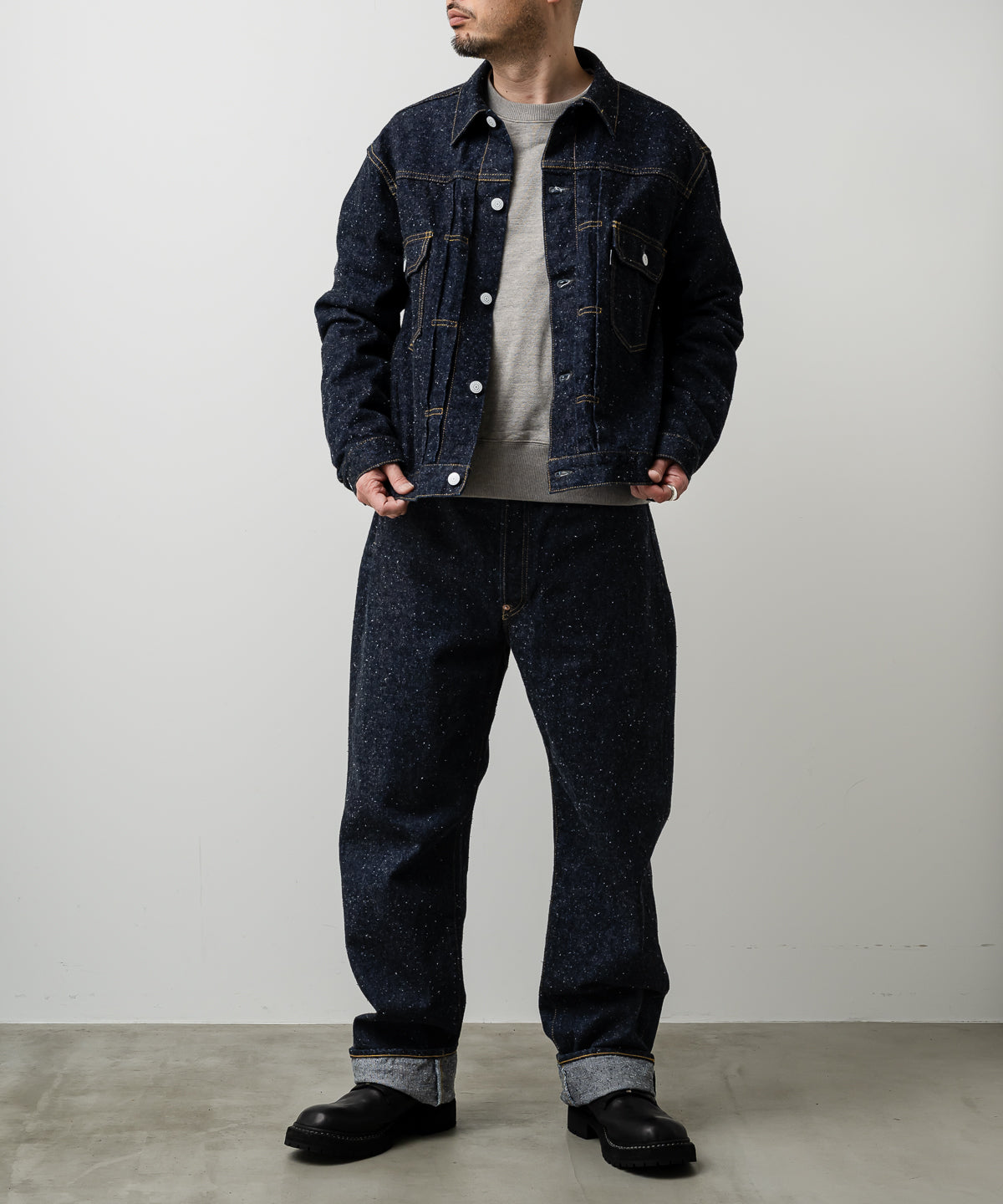 #006 LV 2ND T-BACK JACKET ONE-WASHED