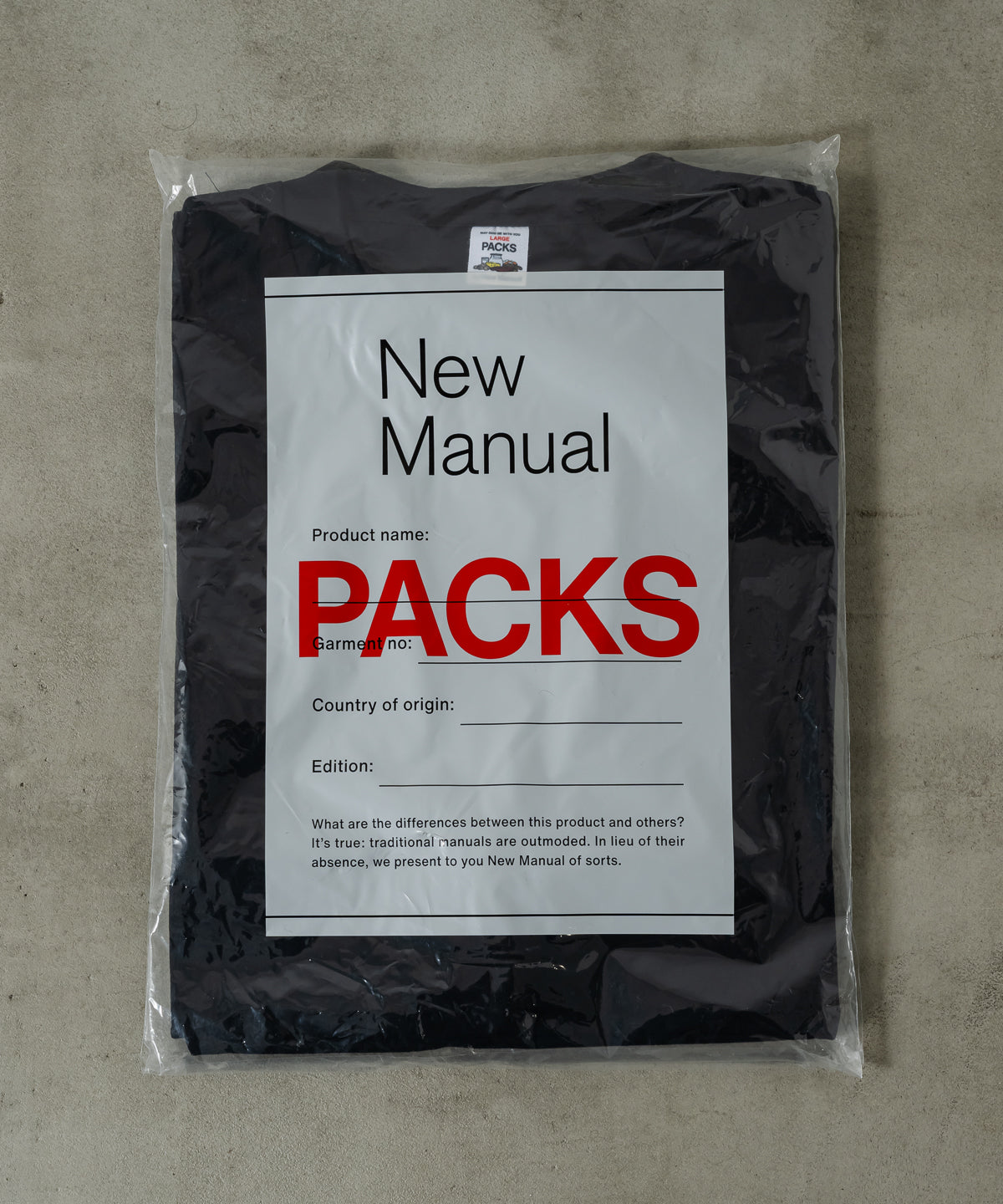 "PACK" 2P TEE