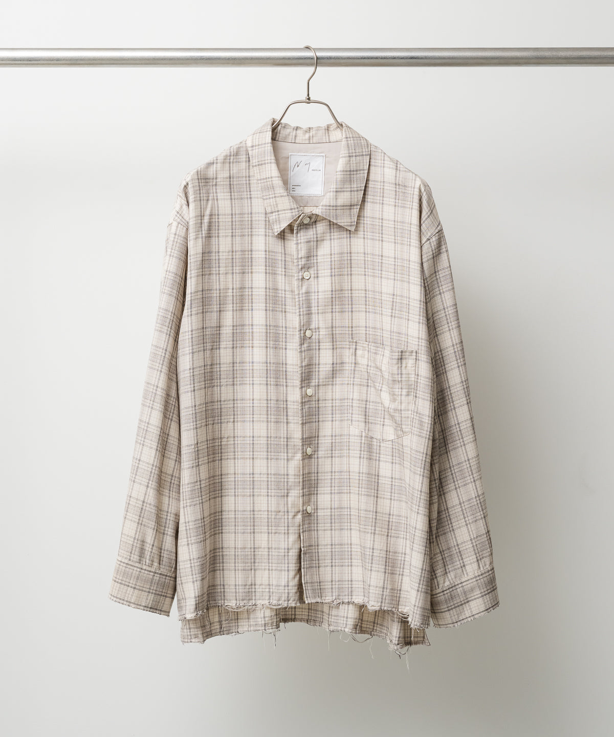 AGING RAYON CHECK SHIRT