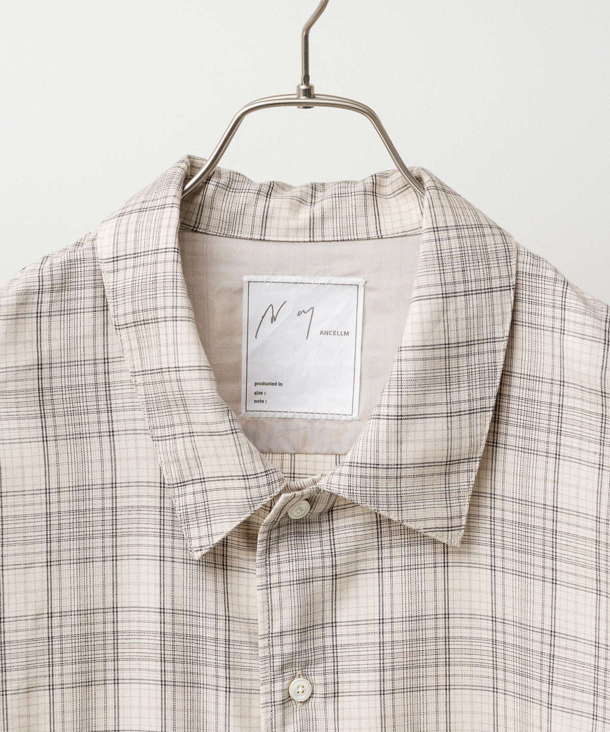 AGING RAYON CHECK SHIRT