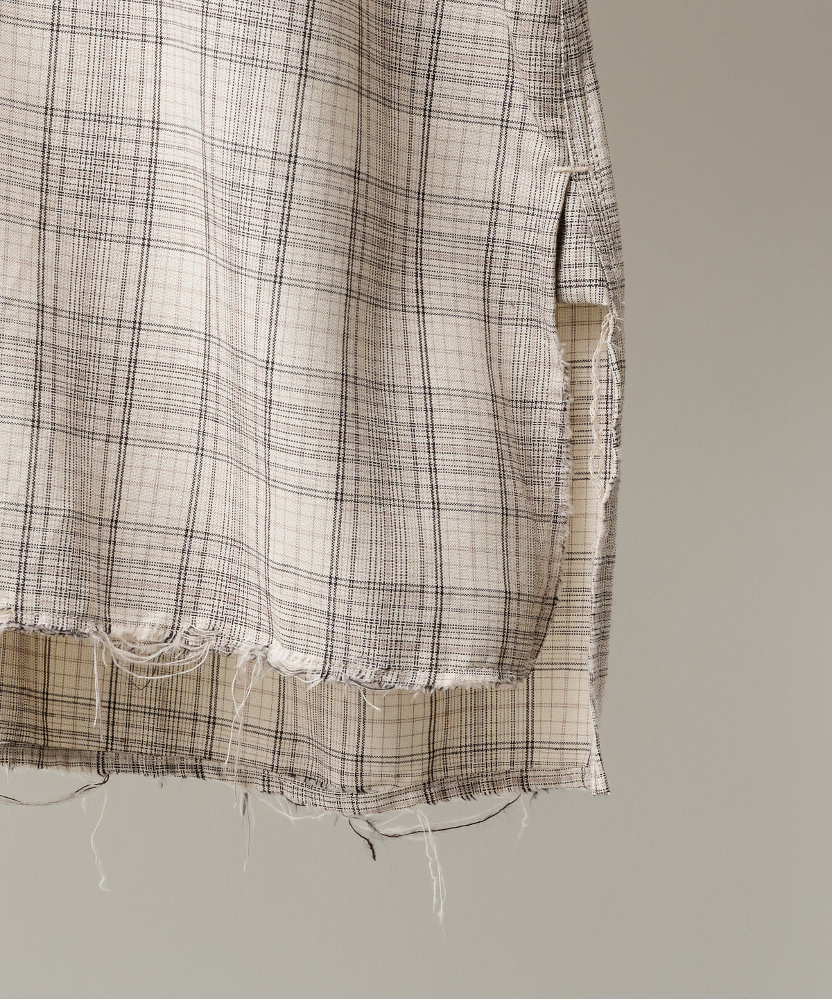 SOLD OUT >> AGING RAYON CHECK SHIRT