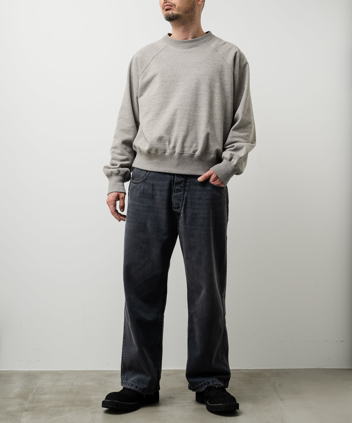 FADED SILKY TERRY SWEAT SHIRT