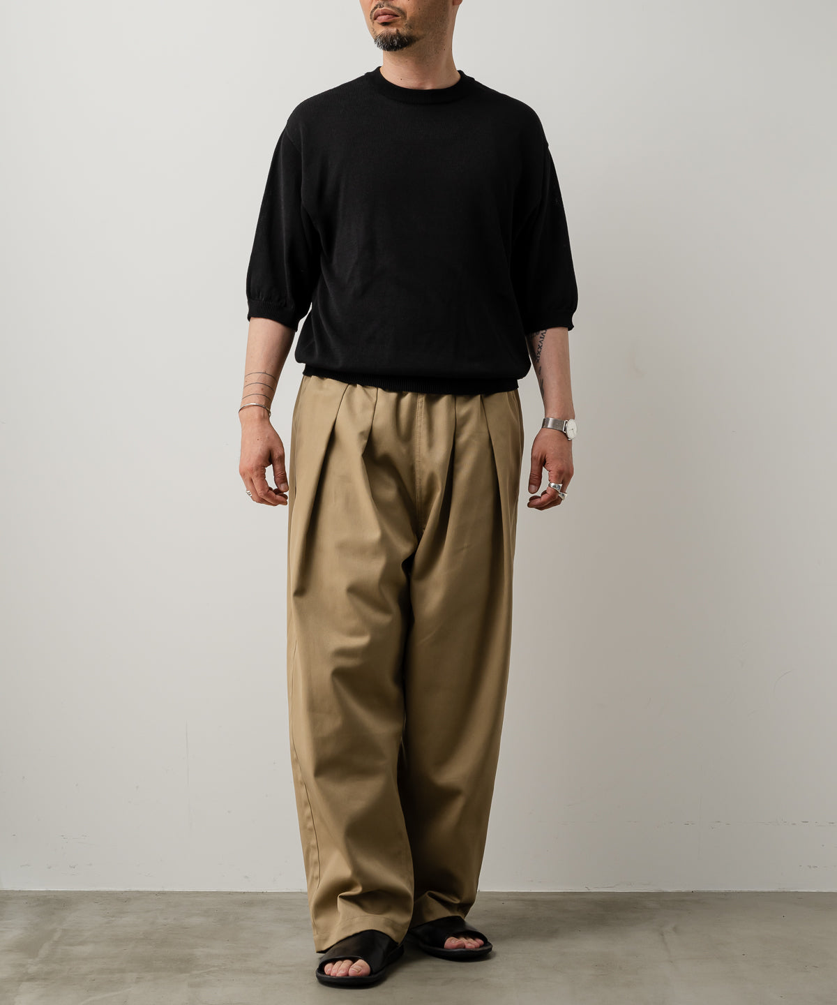 Wide knit T-Shirt