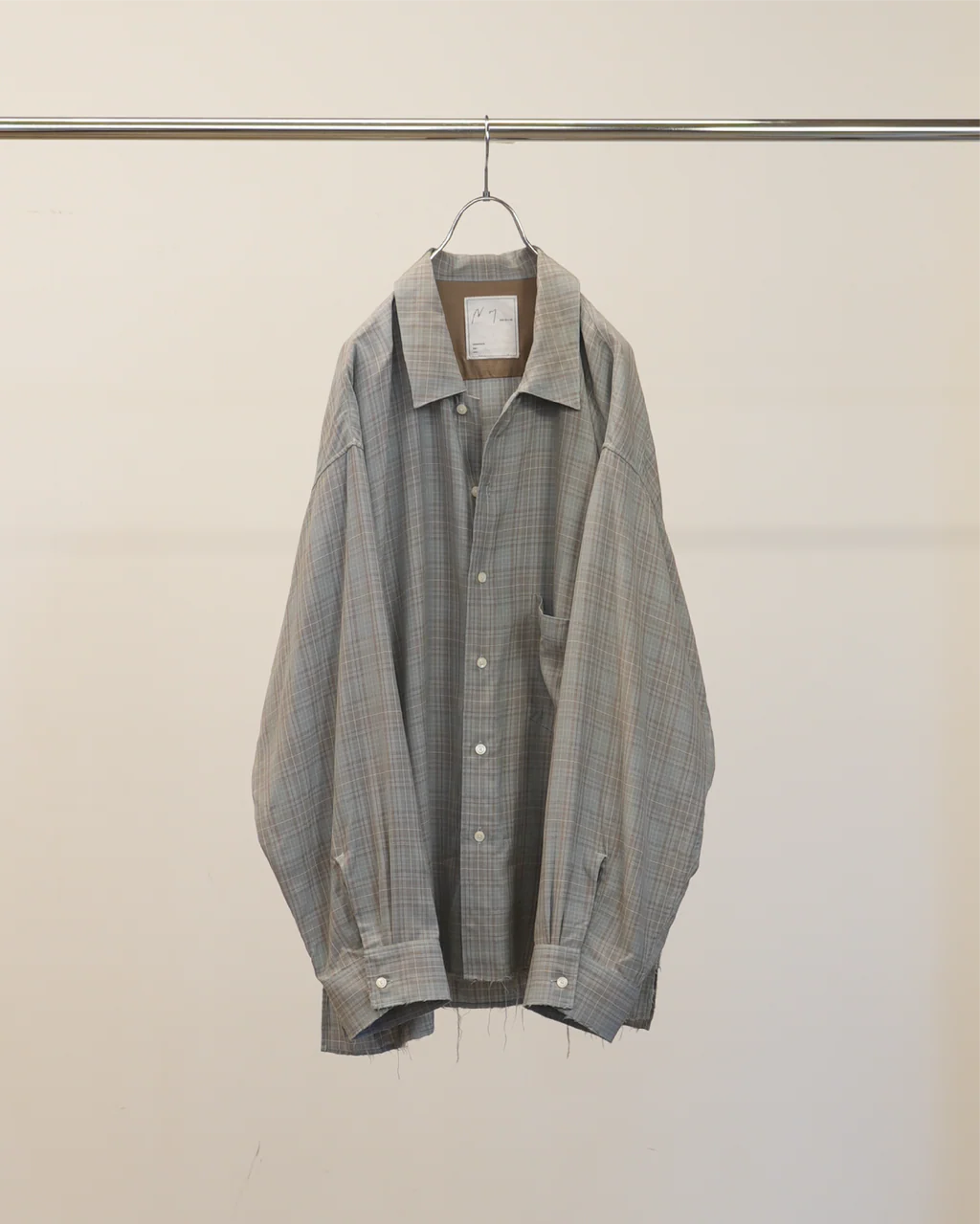 SOLD OUT >> AGING RAYON CHECK SHIRT