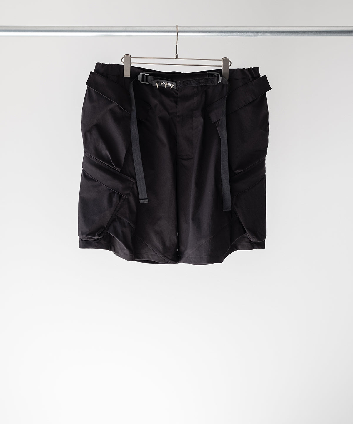 LAST1>> SP56A-M NYLON STRETCH DOUBLE CARGO SHORT PANTS
