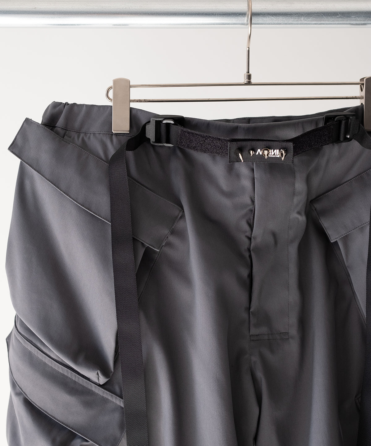 LAST1>> SP56A-M NYLON STRETCH DOUBLE CARGO SHORT PANTS