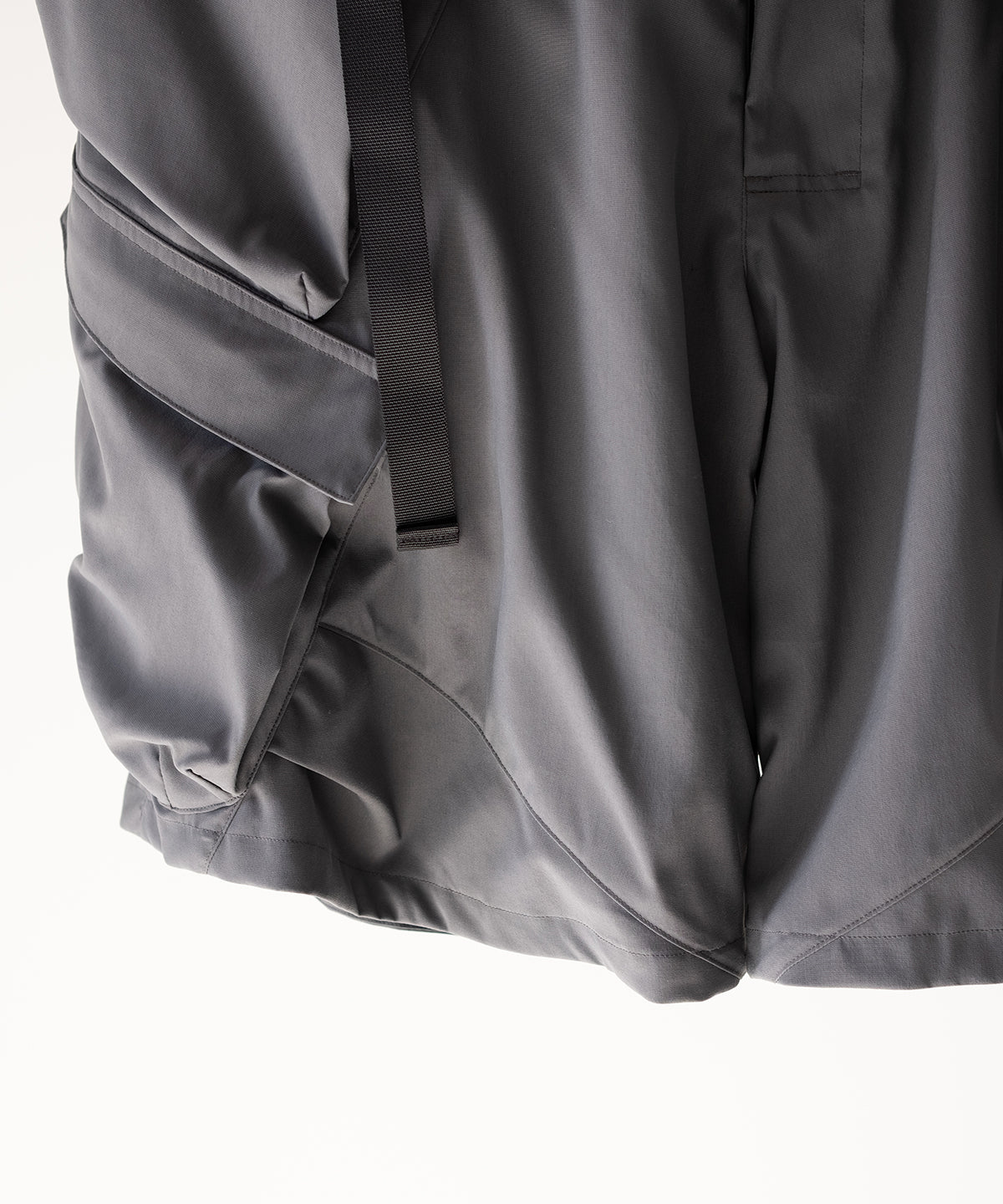 LAST1>> SP56A-M NYLON STRETCH DOUBLE CARGO SHORT PANTS