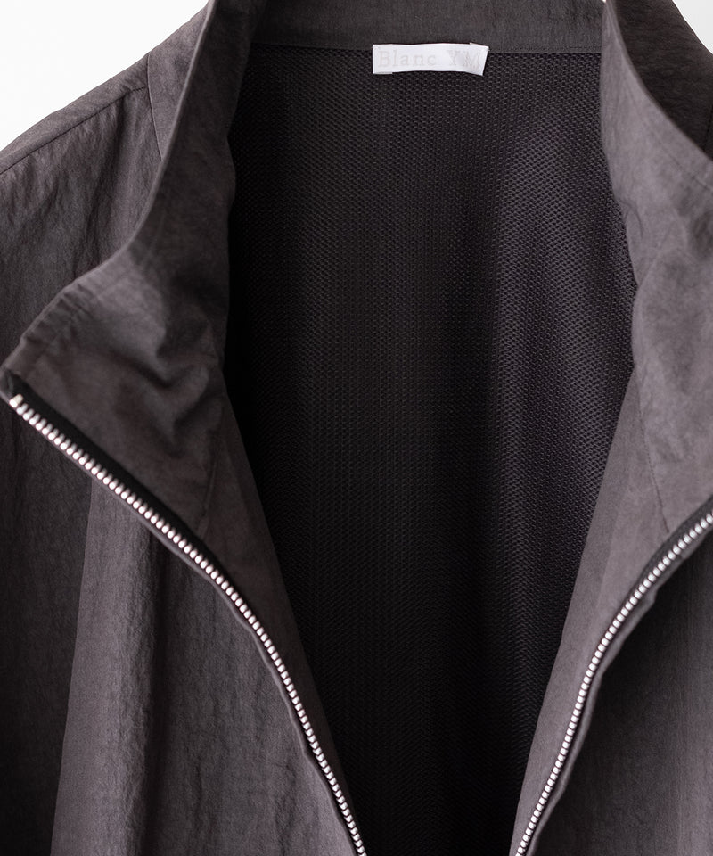 COTTON NYLON TRACK JACKET - Blanc YM