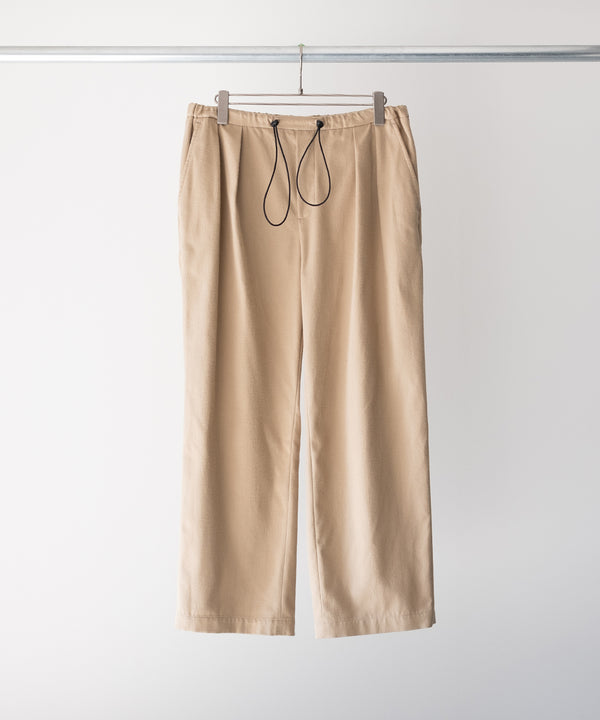 SILK COTTON SPINDLE PANTS - Blanc YM