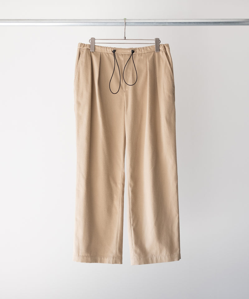 SILK COTTON SPINDLE PANTS - Blanc YM